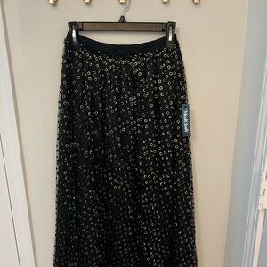 Black Sequin Skirt